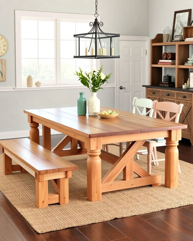 add a farmhouse style table