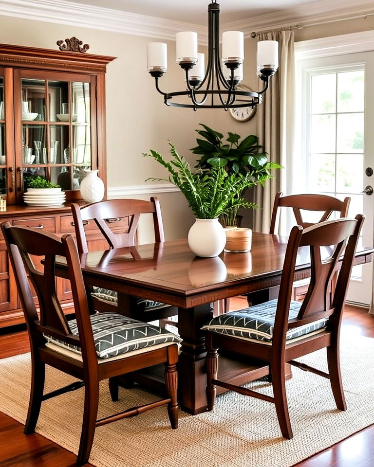add cushions to chairs