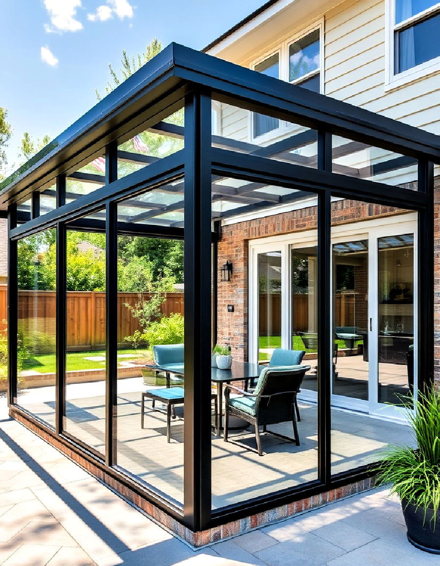 aluminum framed patio enclosure