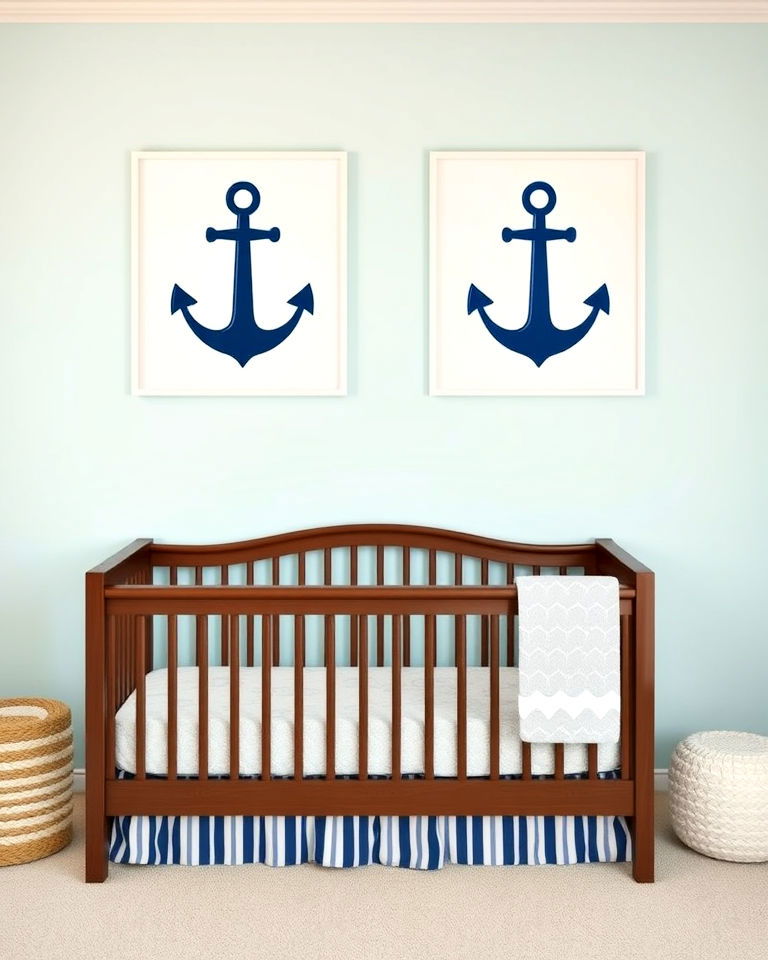 anchor themed wall art