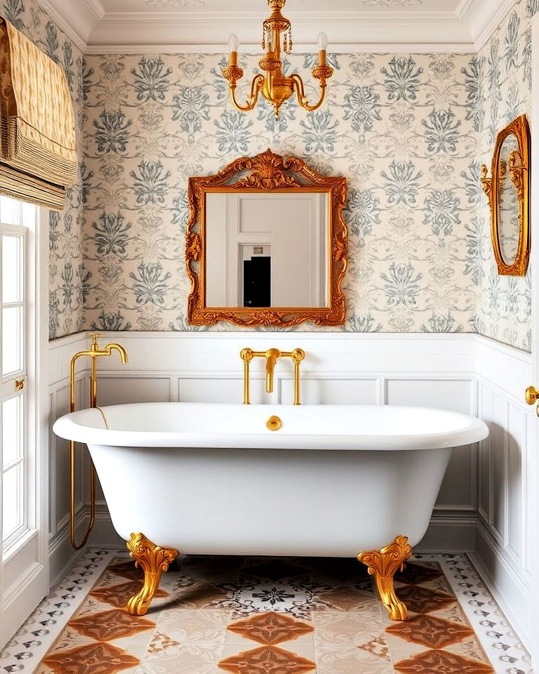 antique brass fixtures for victorian bathrooms