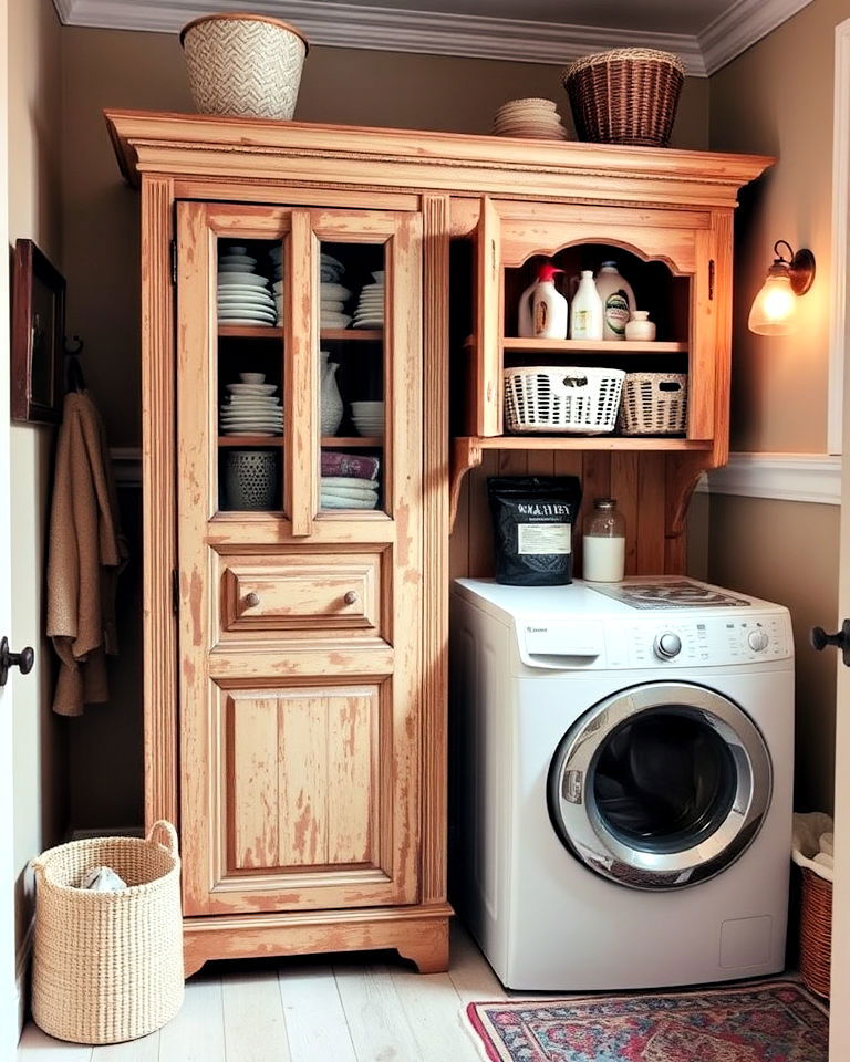 antique cabinet for storage