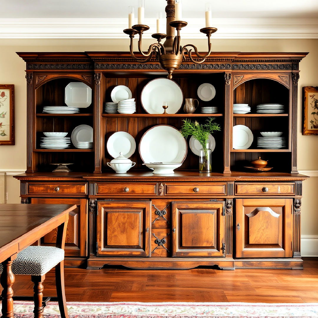 antique sideboard to add charm