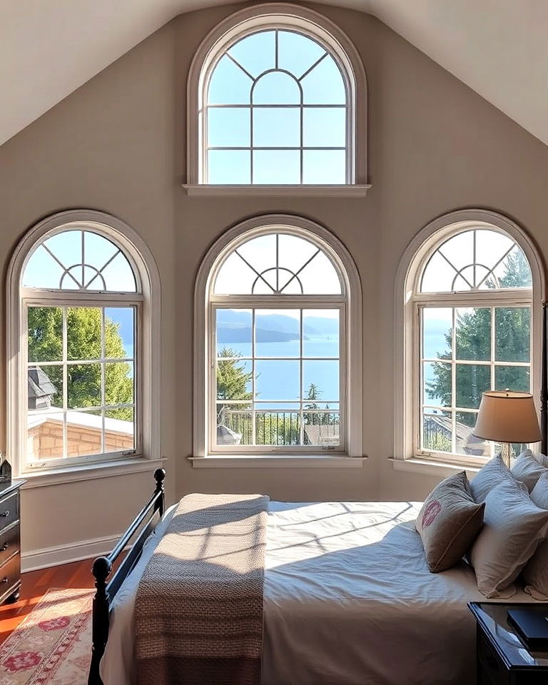 arched windows for a touch of architecture