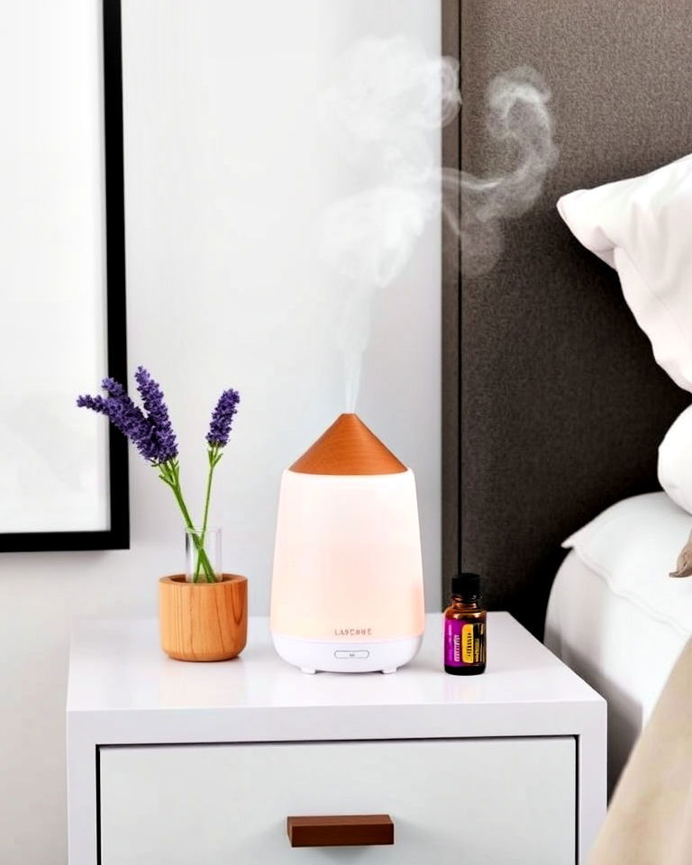 aromatherapy diffuser on your nightstand