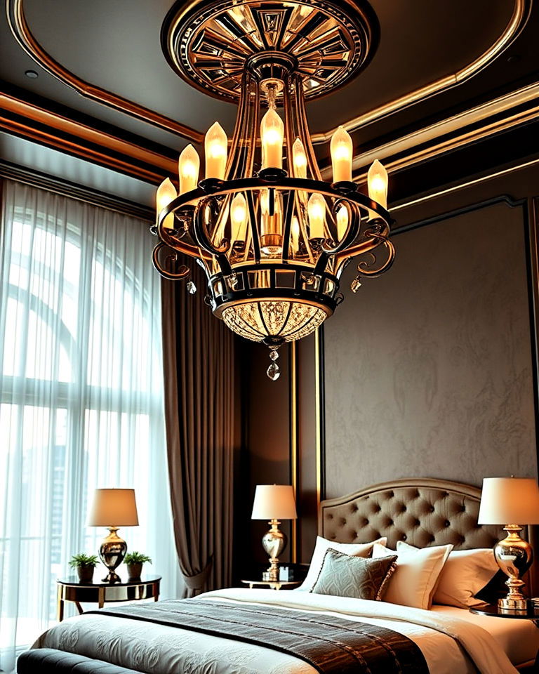 art deco chandelier