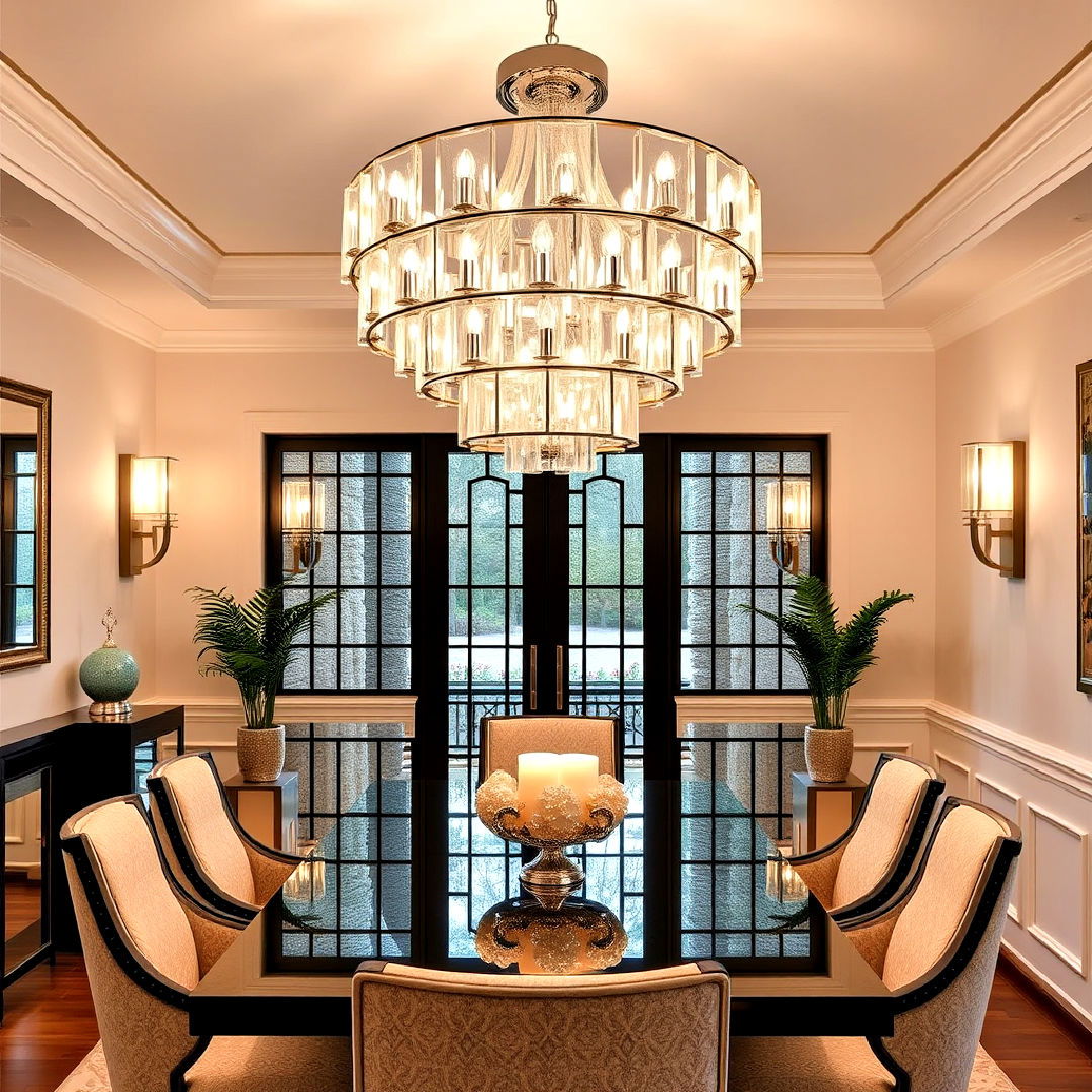 art deco dining room lighting fixture