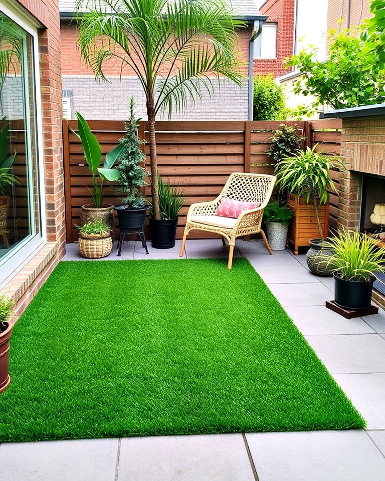 artificial grass for a green touch