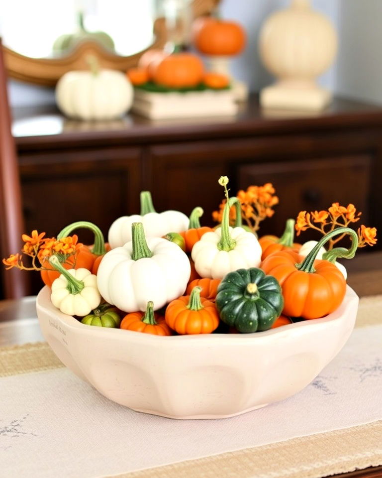 assorted pumpkin display