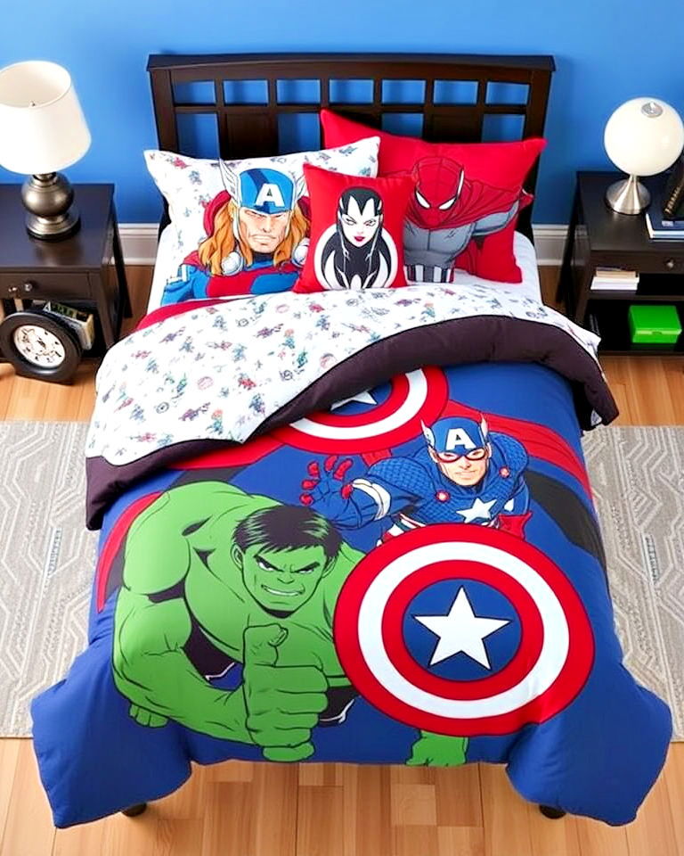 avengers themed bedding sets