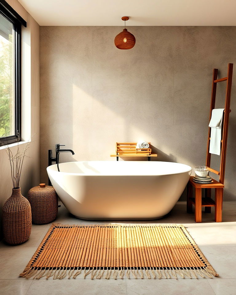 bamboo bath mat for eco friendliness