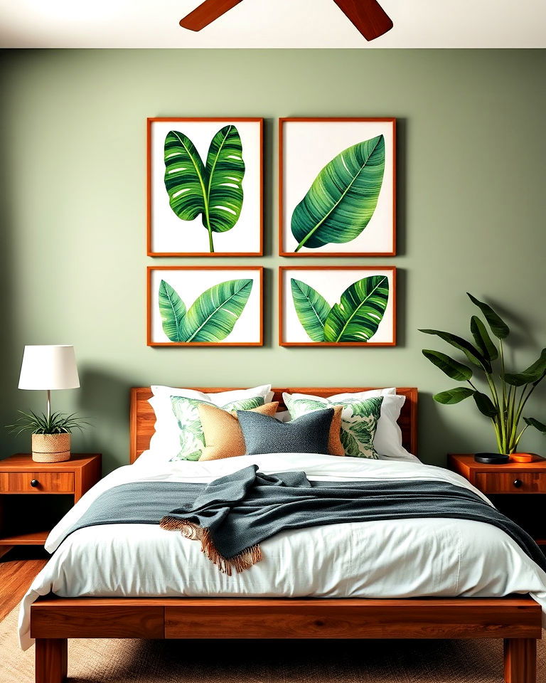 banana leaf prints for tropical wall art
