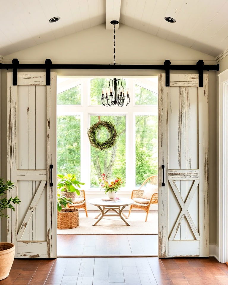 barn doors for a farmhouse touch