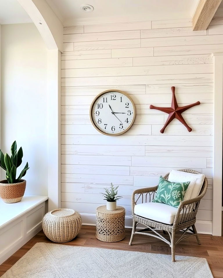 barnwood shiplap accent wall