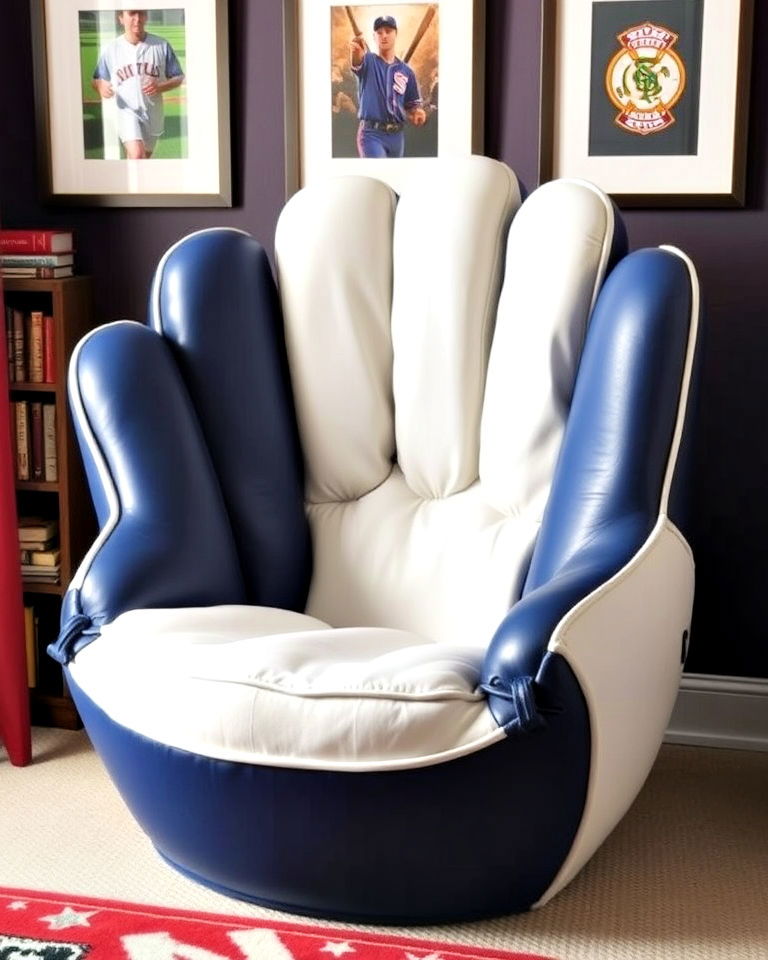 baseball glove chair