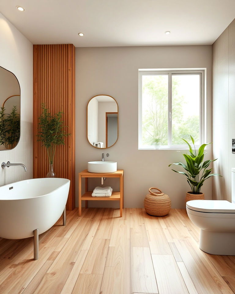 bathroom bamboo flooring