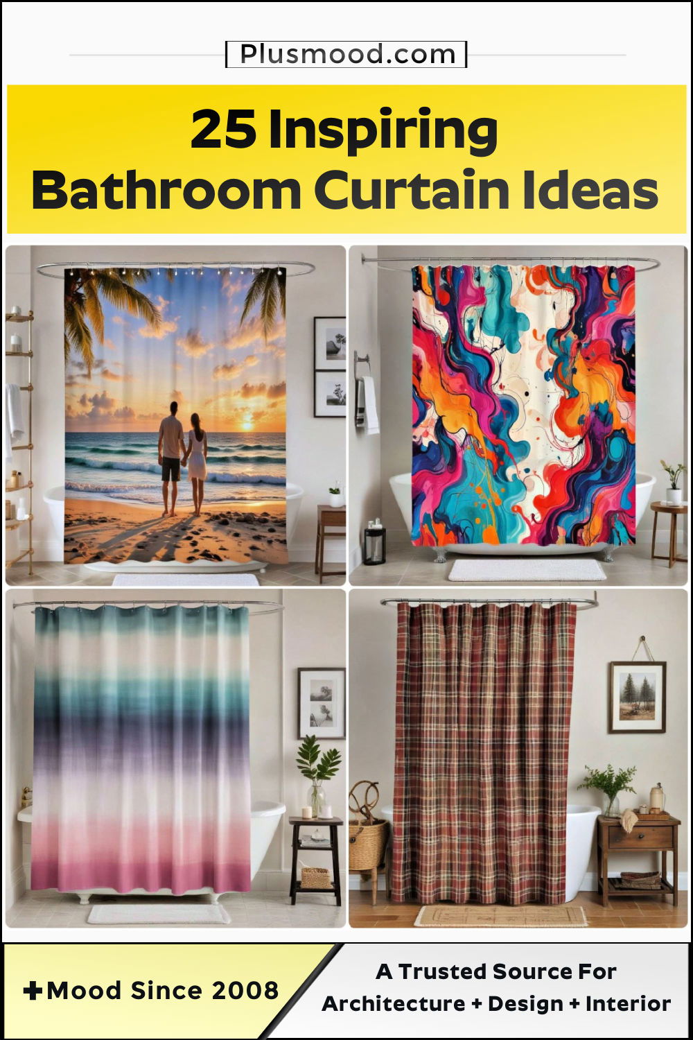 bathroom curtain ideas and inspiration