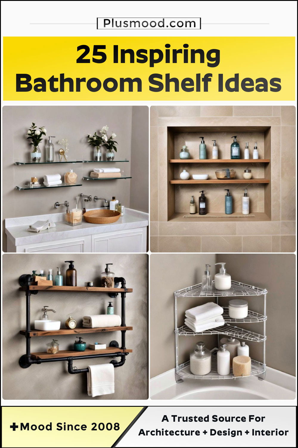 bathroom shelf ideas and inspiration