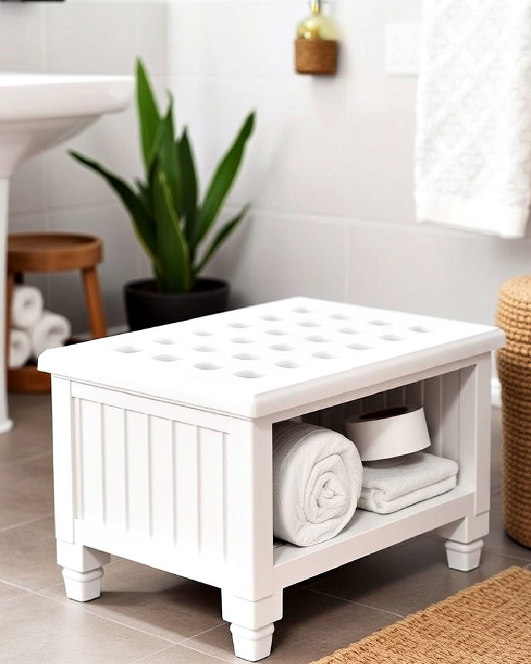 bathroom storage stools