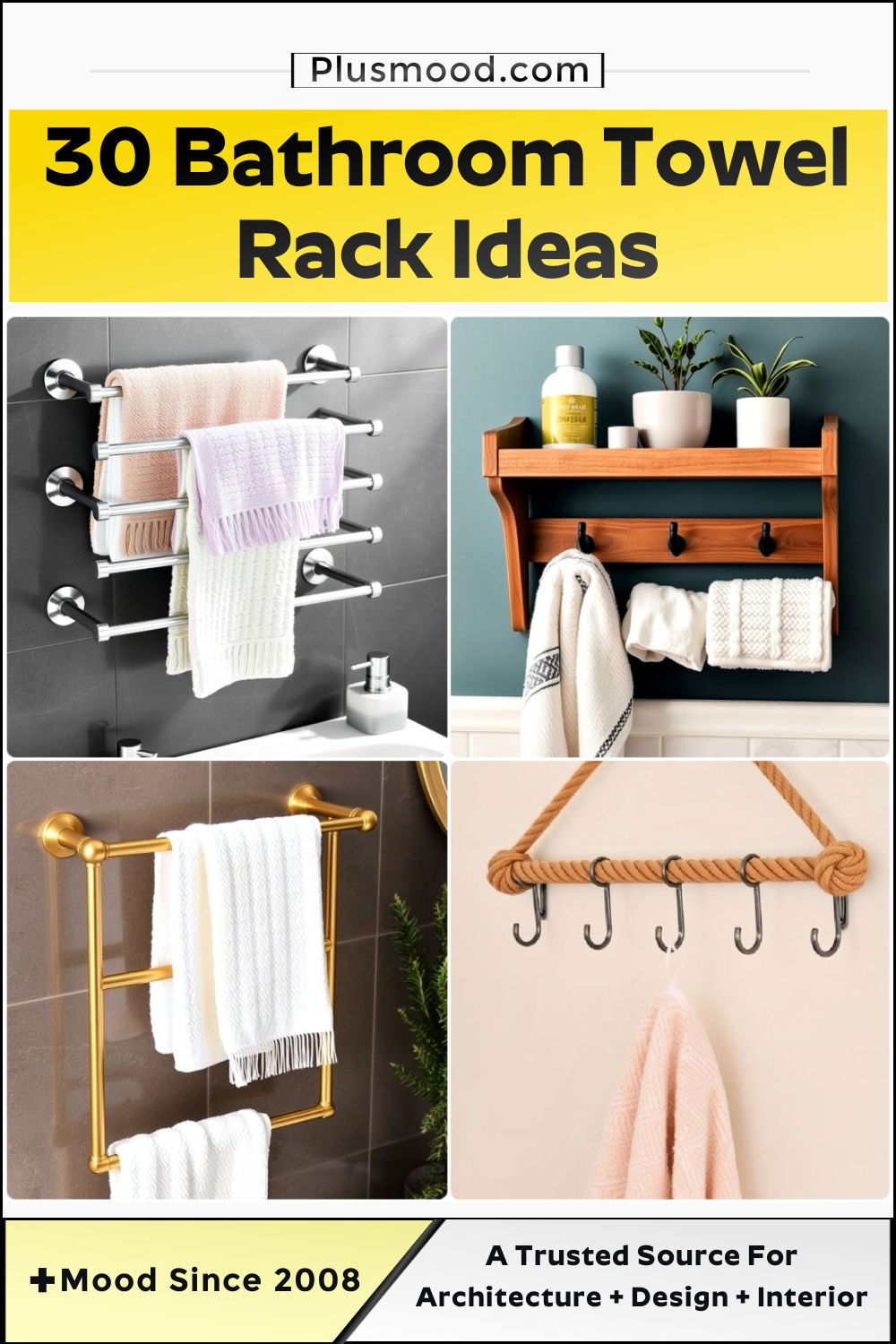 bathroom towel rack ideas and inspiration