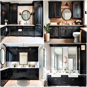 bathroom with black cabinets ideas