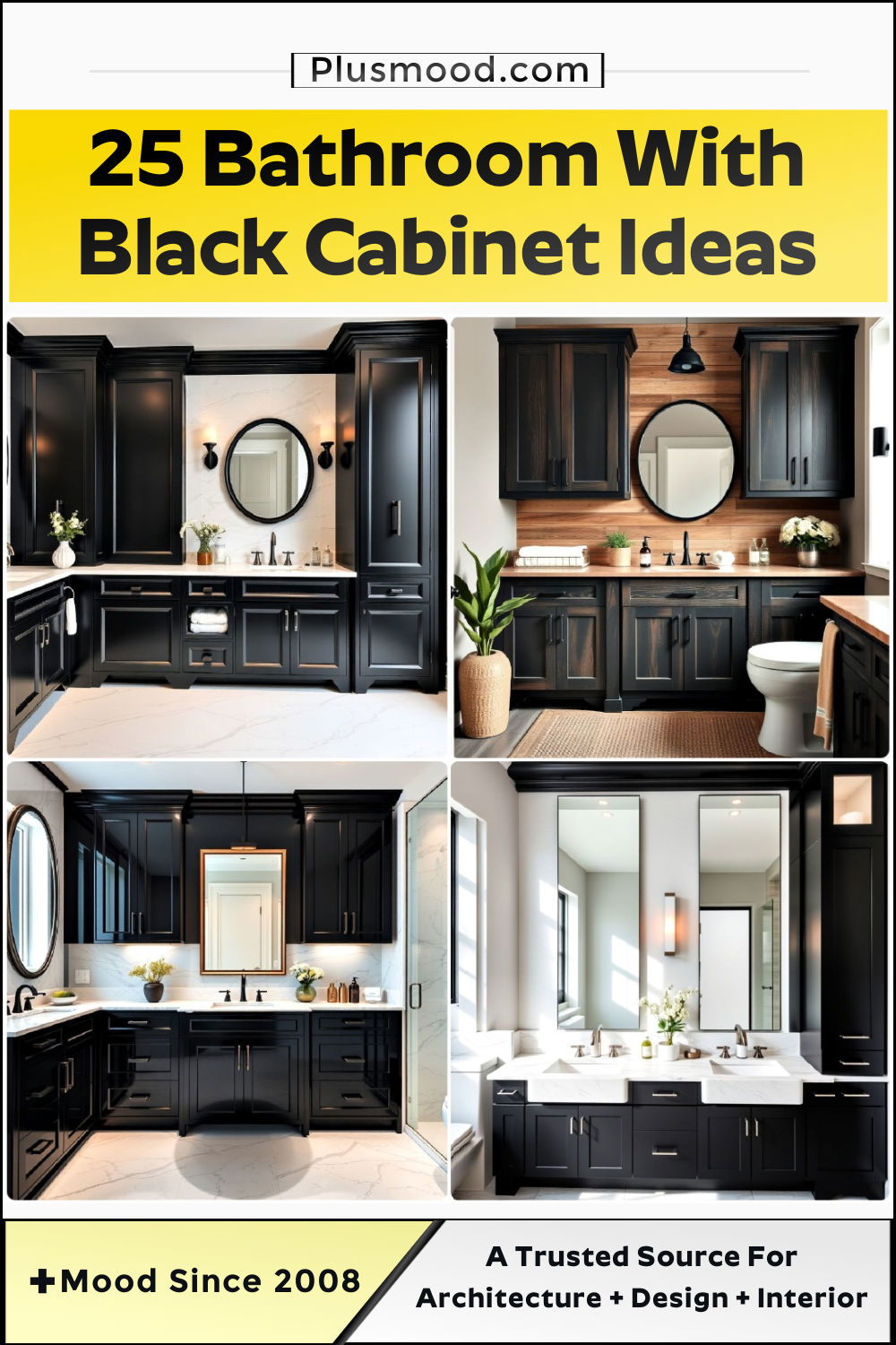 bathroom with black cabinets ideas and inspiration