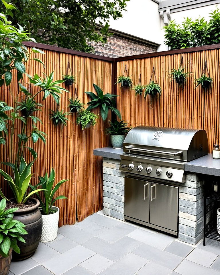 bbq with privacy screen