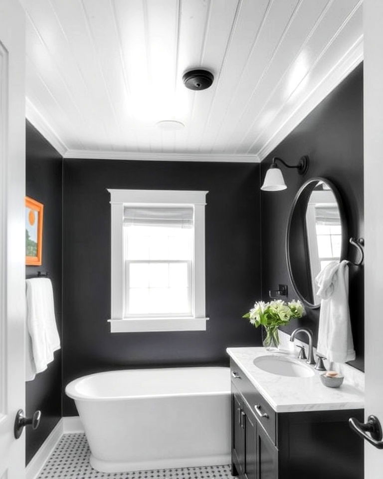 beadboard ceiling for bathroom