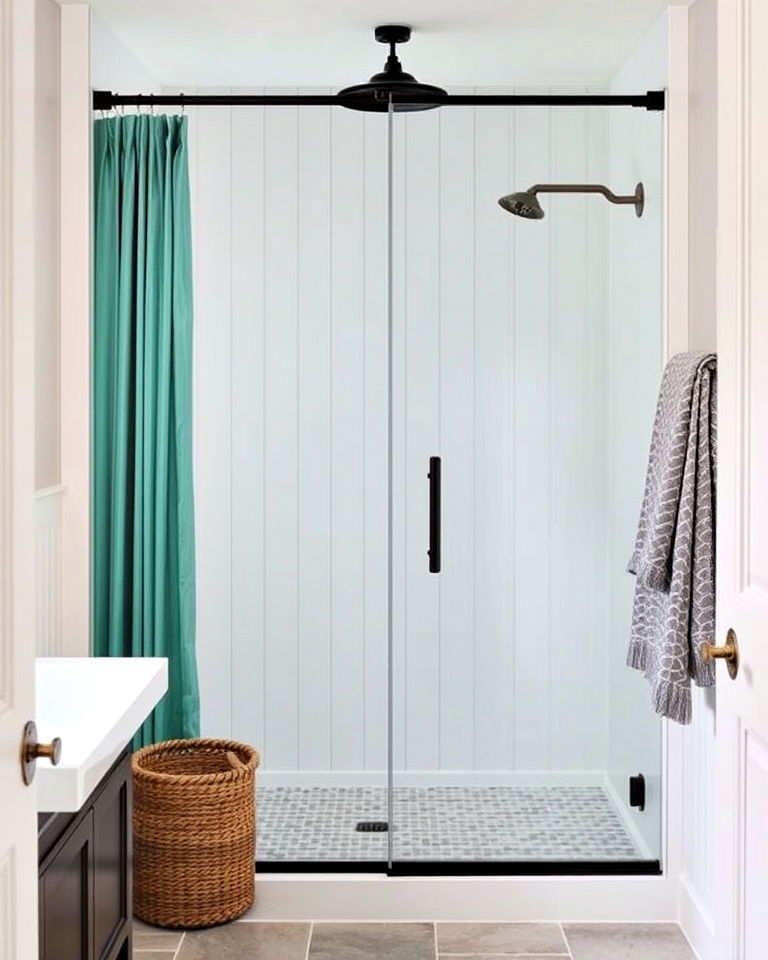 beadboard shower enclosure