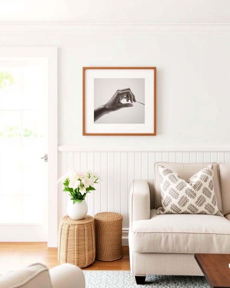 beadboard wainscoting for the living room