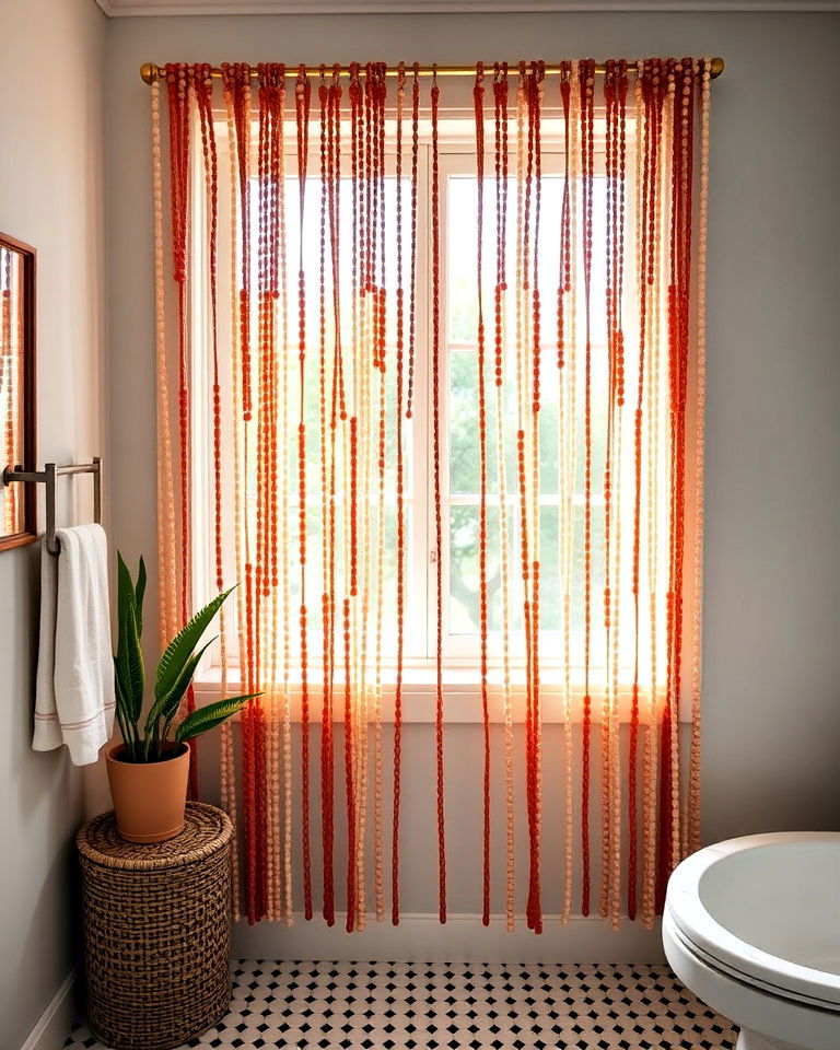 beaded curtains for a bohemian flair