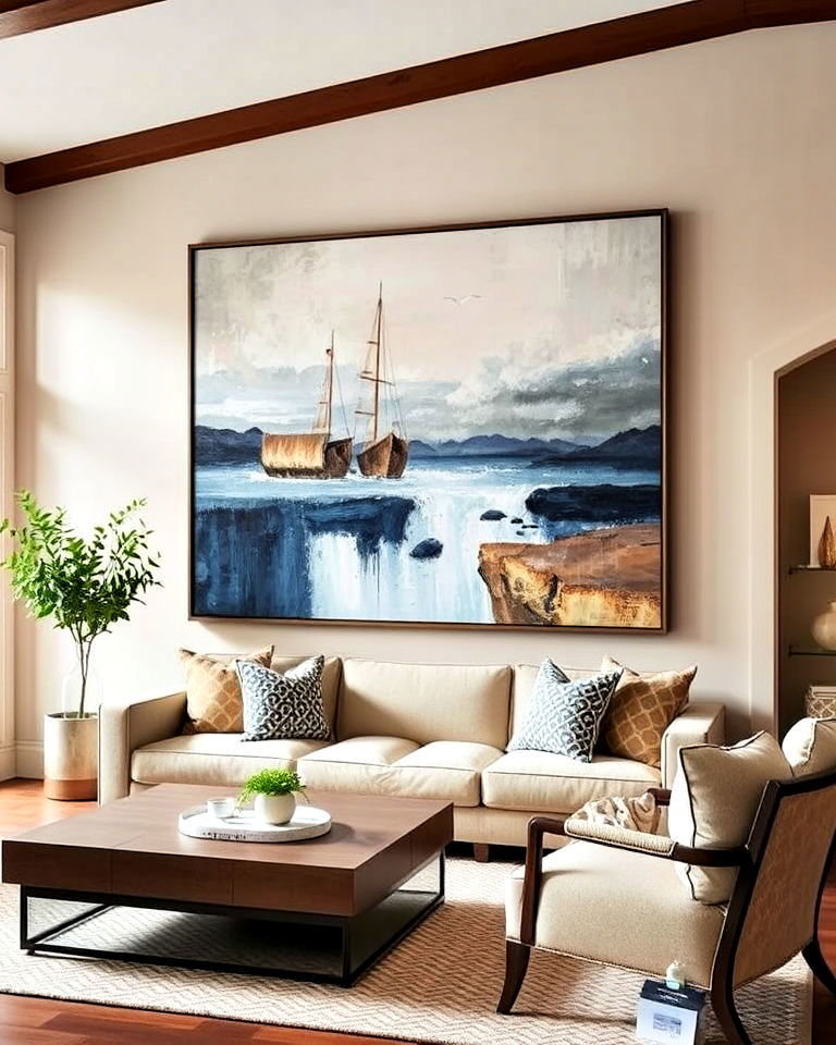 beautiful oversized living room wall art