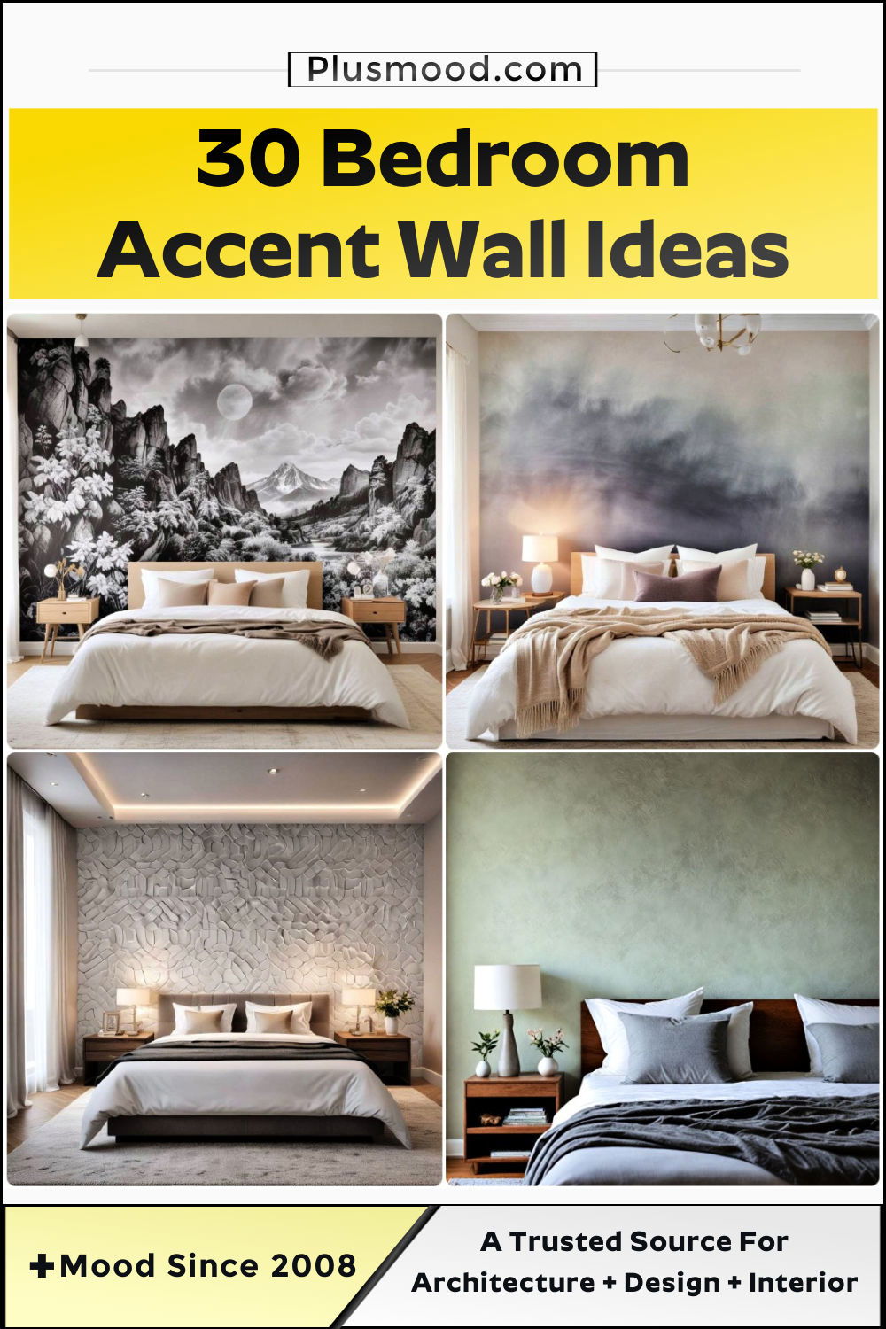 bedroom accent wall ideas and inspiration