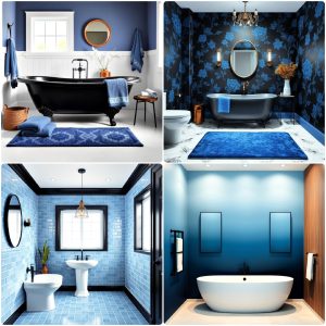 black and blue bathroom ideas