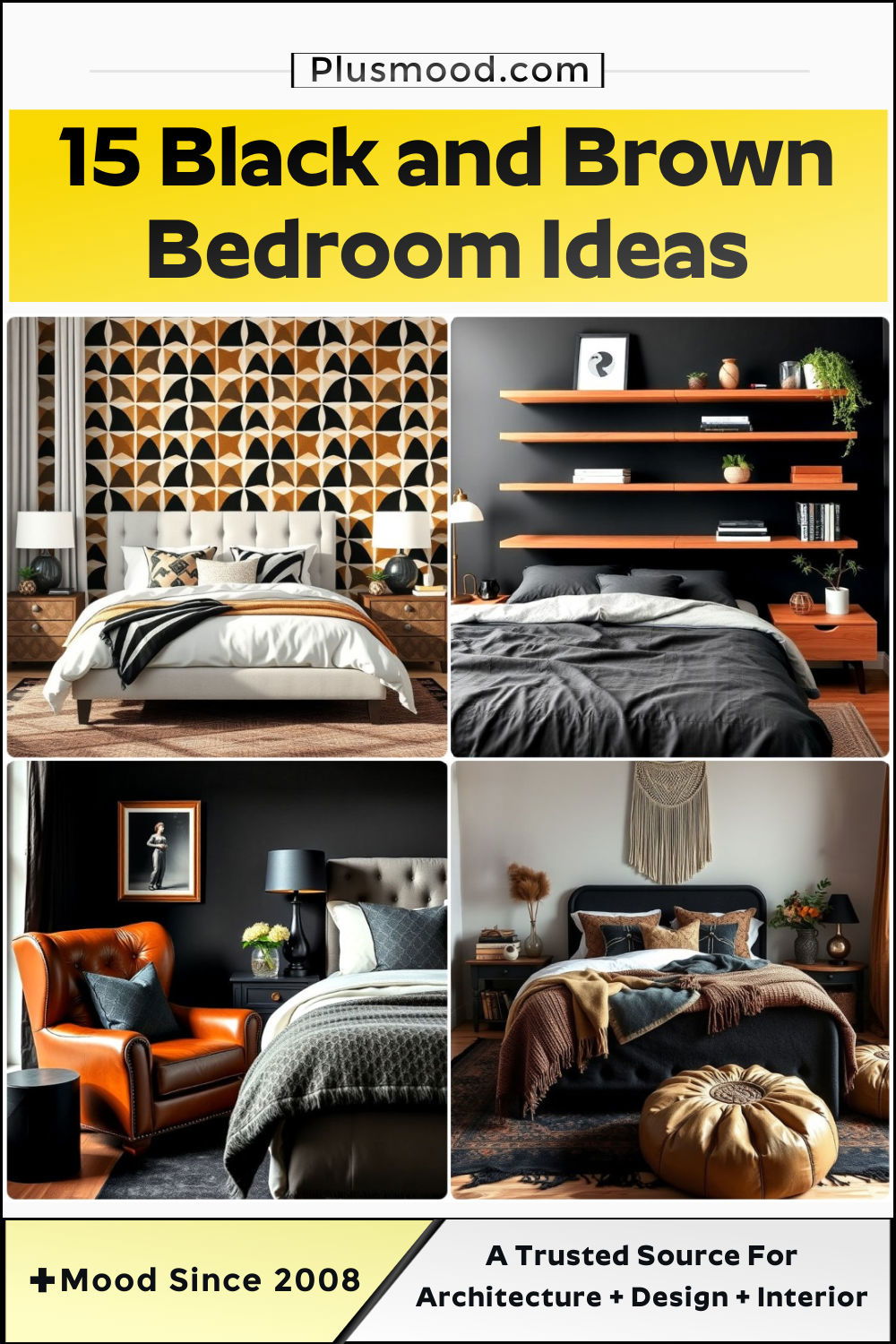black and brown bedroom ideas and inspiration