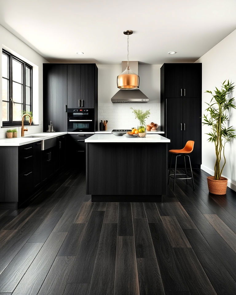 black bamboo flooring