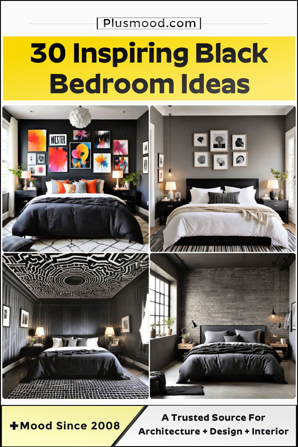 black bedroom ideas and inspiration