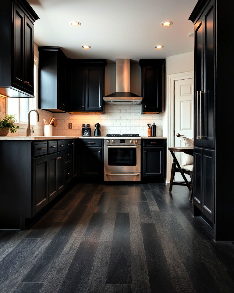 black cork flooring