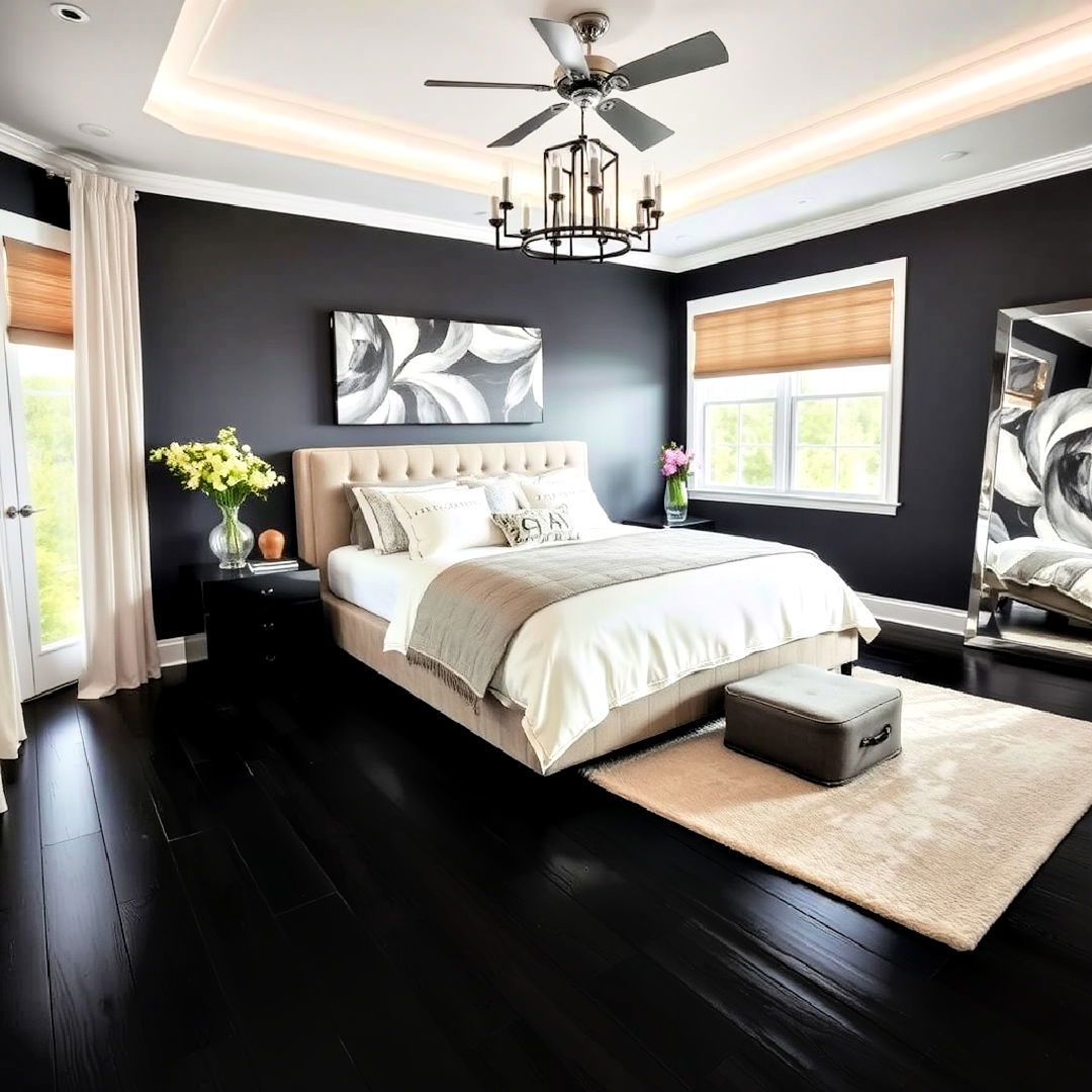 black laminate bedroom flooring