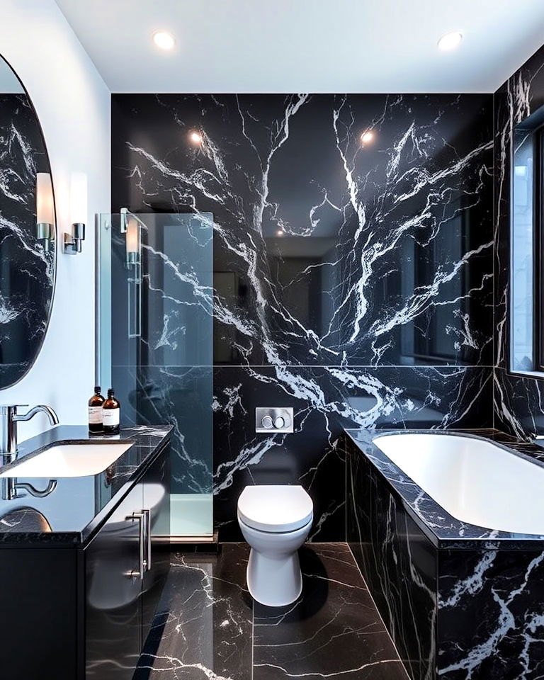 15 Black Marble Bathroom Ideas To Inspire Your Remodel 15 Black Marble Bathroom Ideas To Inspire Your Remodel