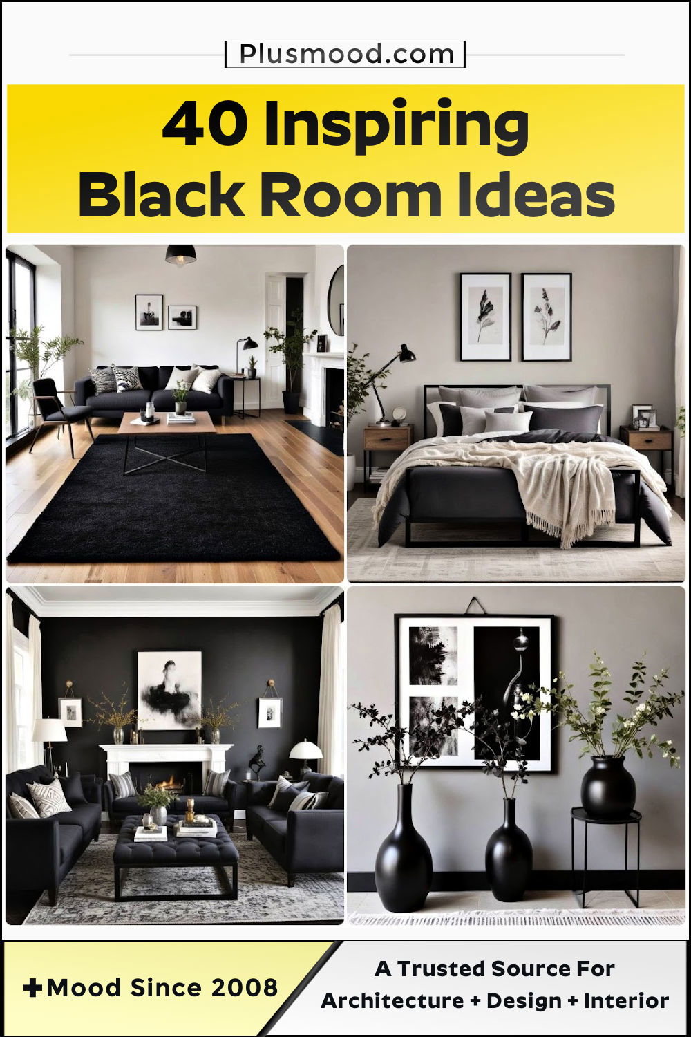 black room ideas and inspiration