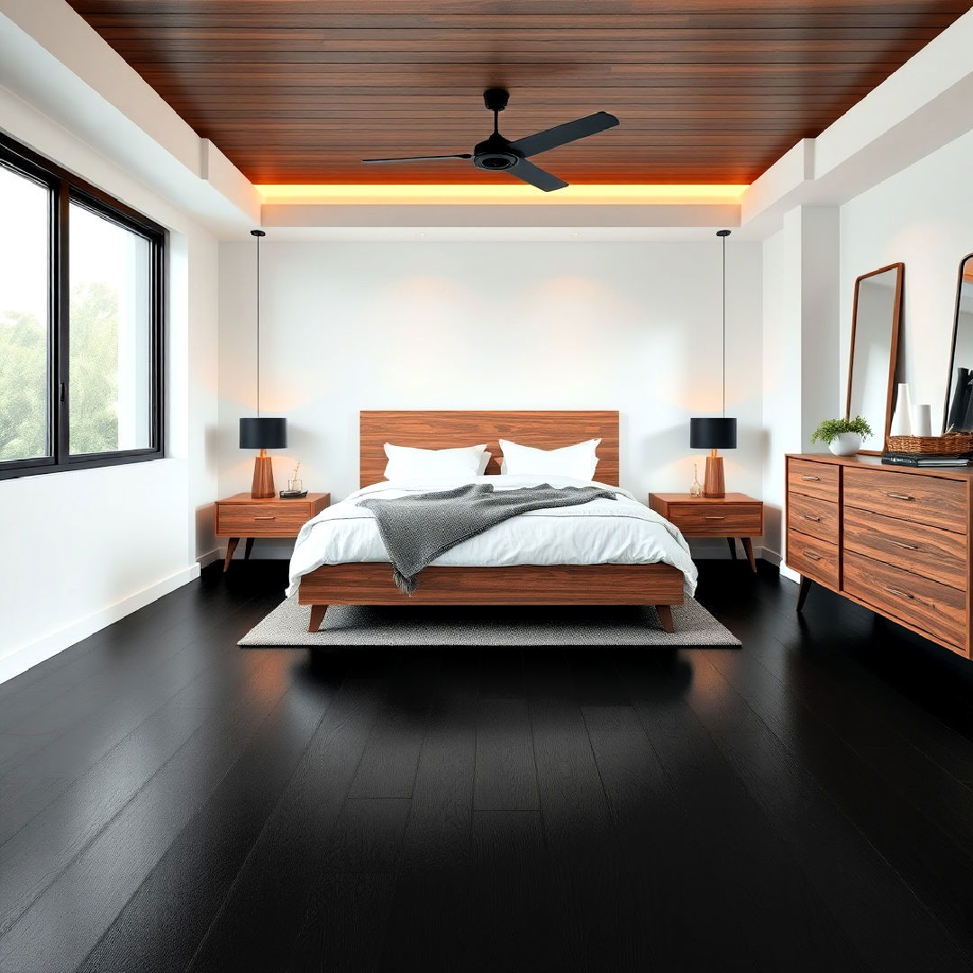 black vinyl flooring for affordability bedroom