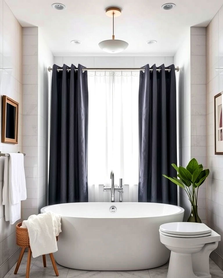 blackout curtains for bathroom window