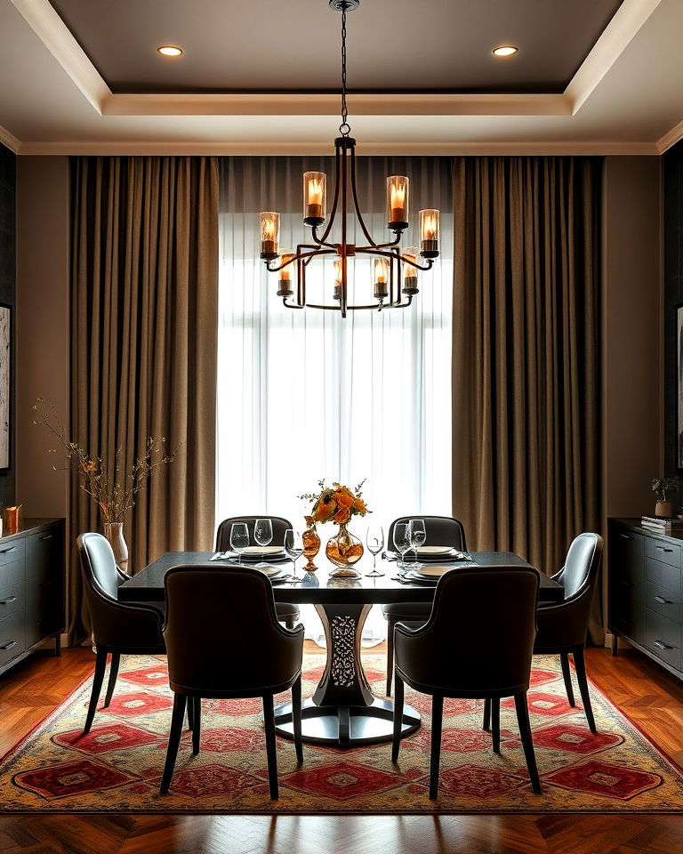 blackout curtains for multi functional dining rooms