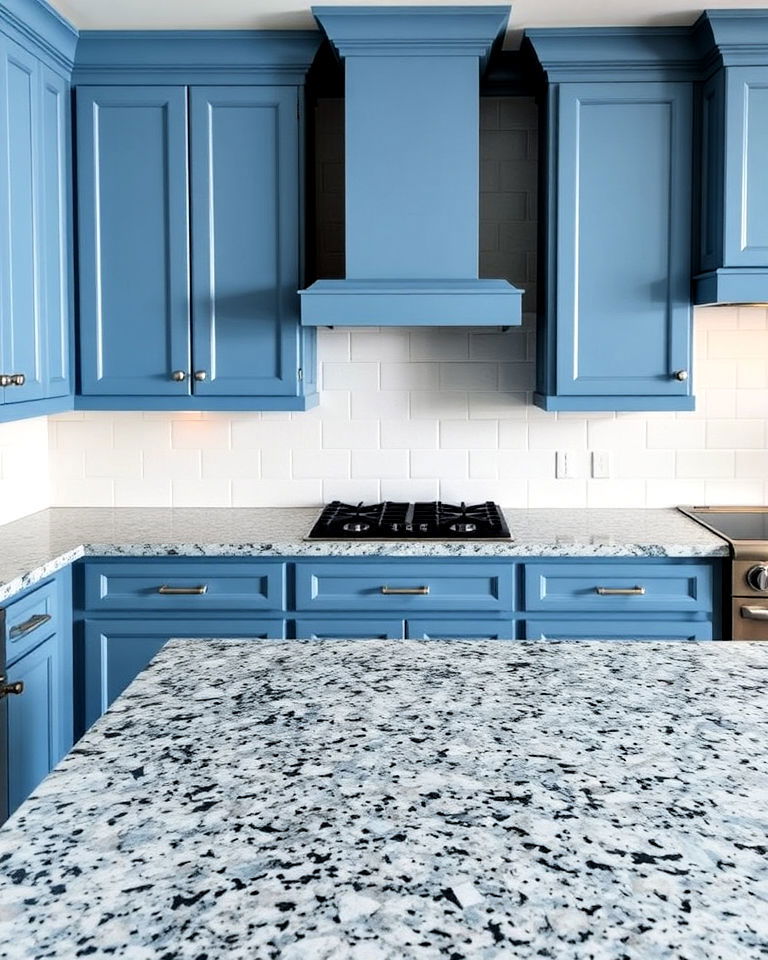 blue granite countertops