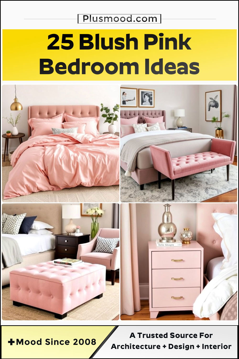 blush pink bedroom ideas and inspiration