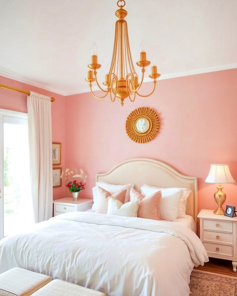 blush pink limewash bedroom