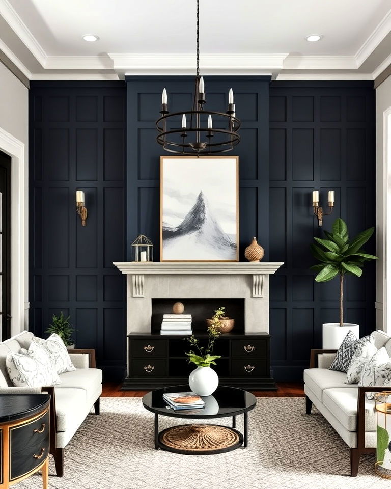 board and batten wood accent wall for depth