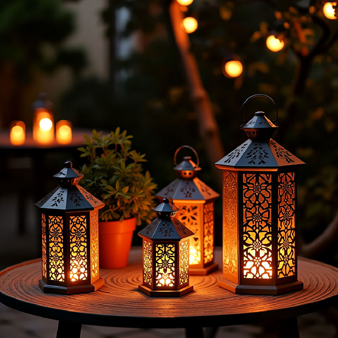 boho patio lanterns for lighting