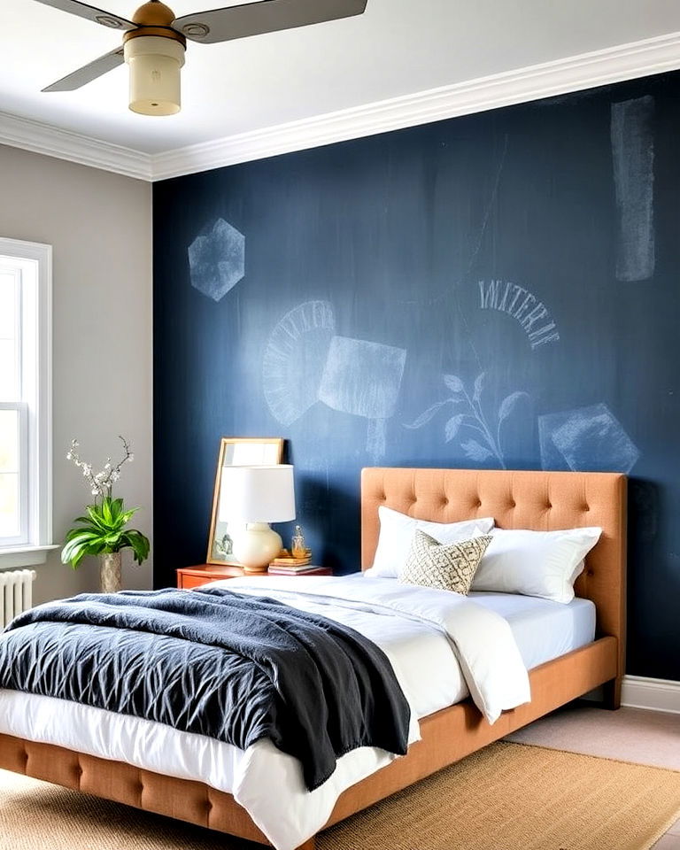 bold accent wall for bedroom